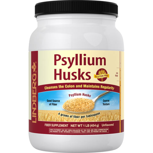 Psyllium Husks, 1 lb (454 g) Bottle