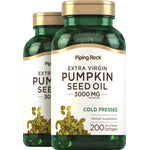 Pumpkin Seed Oil, 3000 mg (per serving), 200 Quick Release Softgels, 2  Bottles