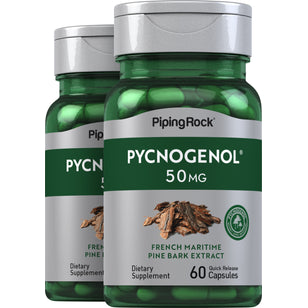 Pycnogenol, 50 mg, 60 Quick Release Capsules, 2  Bottles