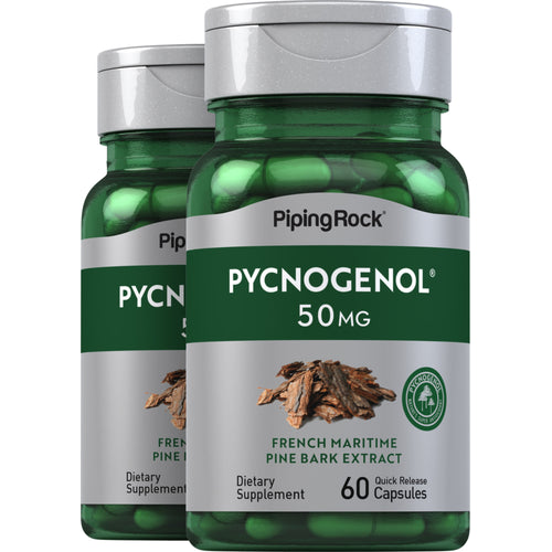 Pycnogenol, 50 mg, 60 Quick Release Capsules, 2  Bottles