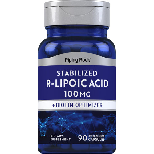 R-Fraction Alpha Lipoic Acid (Stabilized), 100 mg, 90 Quick Release Capsules