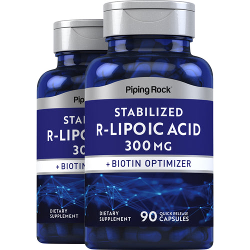 R-Fraction Alpha Lipoic Acid (Stabilized), 300 mg, 90 Quick Release Capsules, 2  Bottles