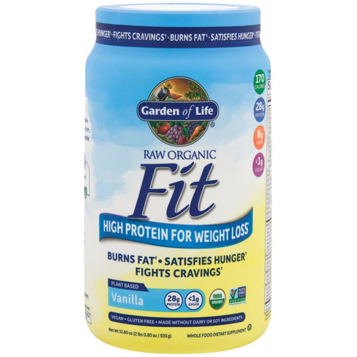 Raw Organic Fit Powder (Vanilla), 32.8 oz (930 g) Bottle