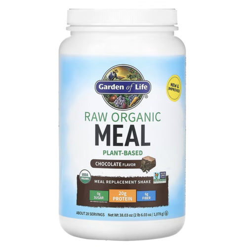 Raw Organic Meal Powder (Chocolate), 35.9 oz (1017 g) Bottle