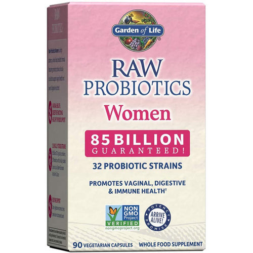 Raw Probiotics Women, 85 Billion CFU, 90 Vegetarian Capsules