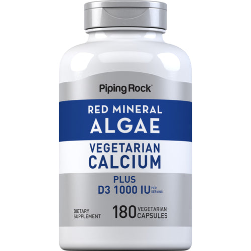Red Mineral Algae (Aquamin Plant Based Calcium), 180 Vegetarian Capsules