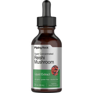 Reishi Mushroom Liquid Extract, 2 fl oz (59 mL) Dropper Bottle