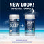 NV Calm Sleep Magnesium Glycinate + Melatonin 120 Vegan Capsules, displaying old and new packaging designs.