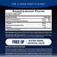 Supplement Facts panel for NV Calm Sleep Magnesium Glycinate and Melatonin, 120 Veg Caps.