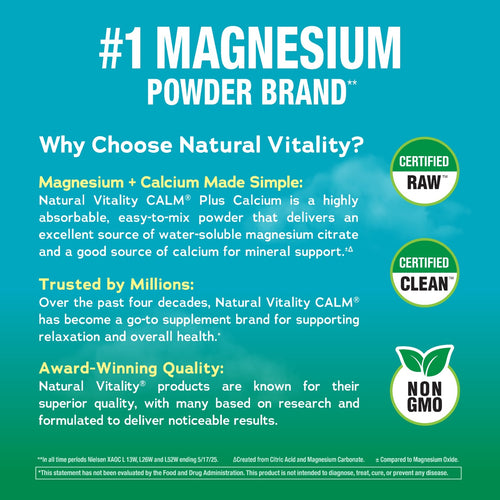 CALM plus Calcium Powder Raspberry-Lemon, 8 oz (226 g)
