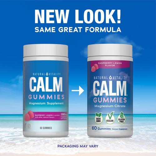 CALM Gummies Raspberry-Lemon Flavor, 60 Tasty Gummies