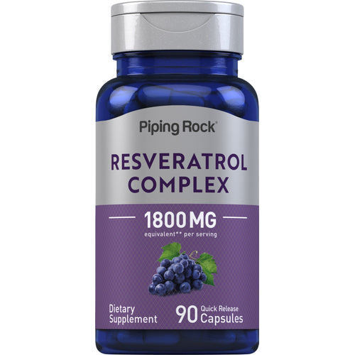 Resveratrol Complex, 1800 mg (per serving), 90 Quick Release Capsules
