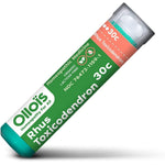Rhus Toxicodendron 30c, an organic, lactose-free homeopathic medicine in pellet form.