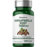 Sarsaparilla Root 1000 mg concentrated extract with 120 quick release capsules, an herbal supplement.