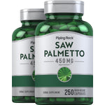 Saw Palmetto, 450 mg, 250 Quick Release Capsules, 2  Bottles