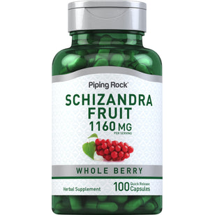 Schizandra (Berry) Fruit, 1160 mg (per serving), 100 Quick Release Capsules