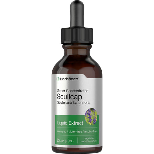 Scullcap Liquid Extract Alcohol Free, 2 fl oz (59 mL) Dropper Bottle