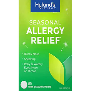 Seasonal Allergy Relief Homeopathic Formula, 60 Quick Dissolving Tablets