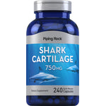 Shark Cartilage 750 MG, 240 quick release capsules as a dietary supplement.