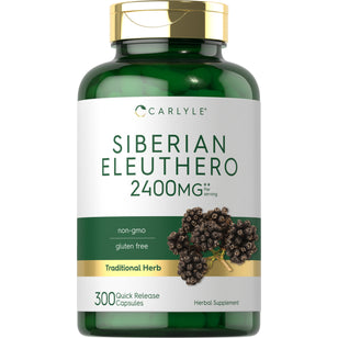 Siberian Eleuthero, 2400 mg (per serving), 300 Quick Release Capsules