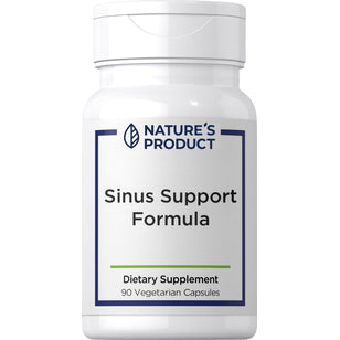 Nature's Product Sinus Support Formula dietary supplement with 90 vegetarian capsules.