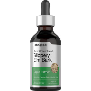 Slippery Elm Liquid Extract Alcohol Free, 2 fl oz (59 mL) Dropper Bottle