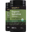 Two bottles of organic Spirulina tablets, 1000mg per 2 tablets, 300 vegan tablets total.