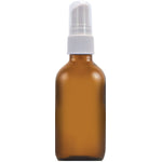 Spray Bottle, 2 fl oz (59 mL) Glass Amber, Spray Bottle