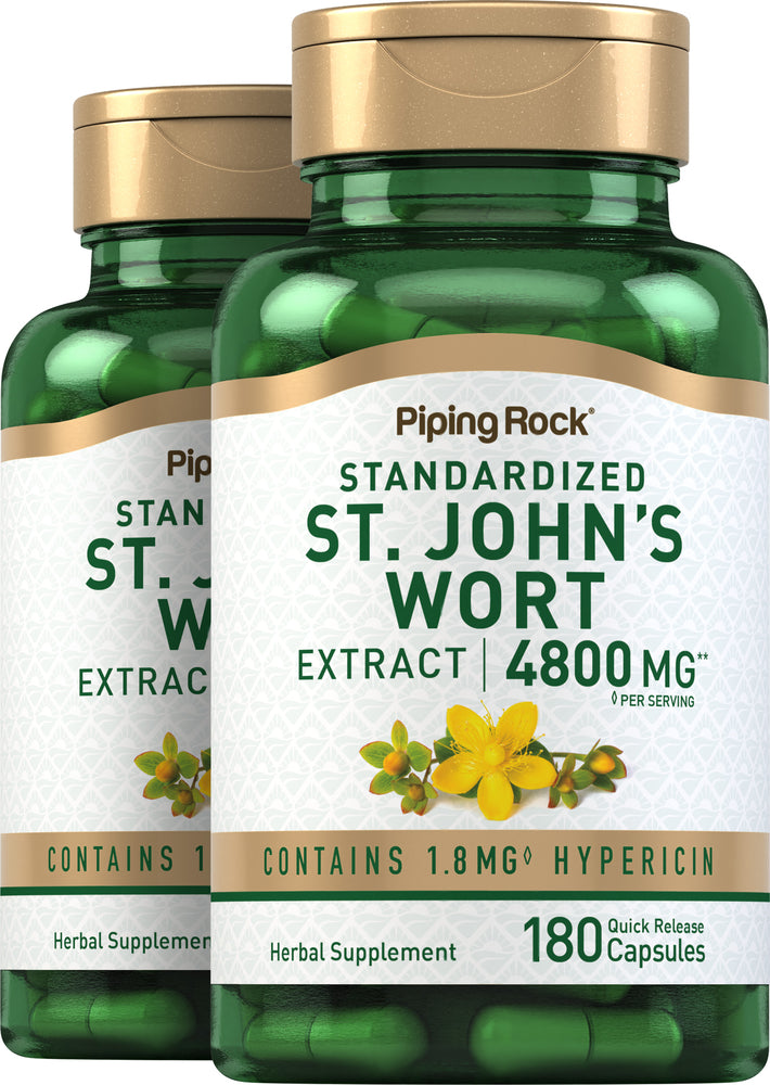 St. John's Wort 1.8% hypericin (Standardized Extract), 4800 mg (per ...