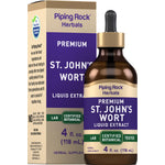 Premium St. John's Wort Liquid Extract, 4 fl. oz. (118 mL), Lab Certified Botanical, Herbal Supplement.