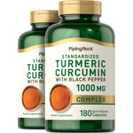 Standardized Turmeric Curcumin Complex w/ Black Pepper, 1000 mg, 180 Quick Release Capsules, 2  Bottles