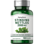 Stinging Nettles 2000 MG Concentrated Extract Herbal Supplement with 180 Quick Release Capsules.