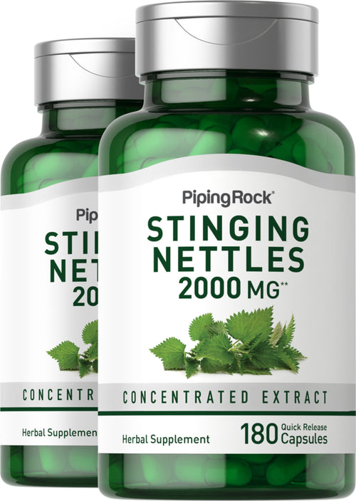 Stinging Nettles, 2000 mg, 180 Quick Release Capsules, 2  Bottles