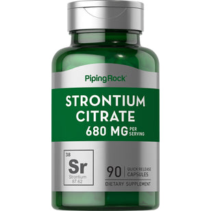 Strontium Citrate, 680 mg (per serving), 90 Vegan Capsules