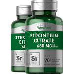 Strontium Citrate, 680 mg (per serving), 90 Vegan Capsules, 2  Bottles
