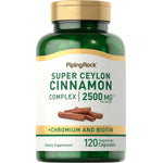 Super Ceylon Cinnamon Complex w/ Chromium & Biotin, 2500 mg (per serving), 120 Vegetarian Capsules