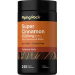 Super Ceylon Cinnamon w/ Chromium & Biotin, 2500 mg (per serving), 240 Vegan Capsules