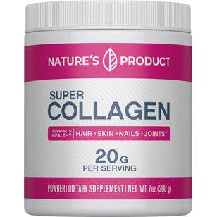 Super Collagen, 20 grams (per serving), 7 oz (200 g) Bottle