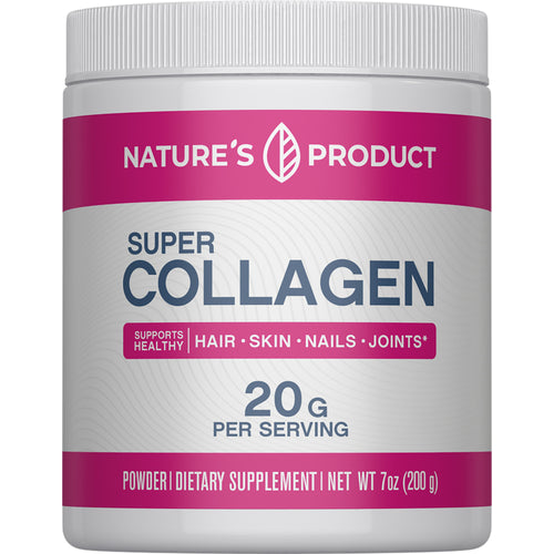 Super Collagen, 20 grams (per serving), 7 oz (200 g) Bottle