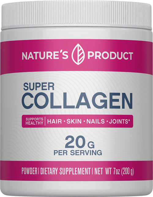 Super Collagen, 20 grams (per serving), 7 oz (200 g) Bottle