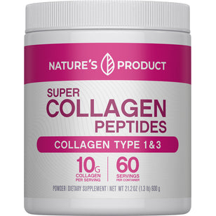 Super Collagen Peptides, 21.2 oz (1.3 lb) Bottle
