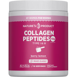 Super Collagen Peptides (Berry Lemon), 6.7 oz (190 g) Bottle