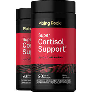 Super Cortisol Support, 90 Vegan Capsules, 2  Bottles