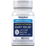 Dairy Relief Fast Acting Lactase Enzyme, 8000 FCC Units, 60 Vegetarian Tablets.