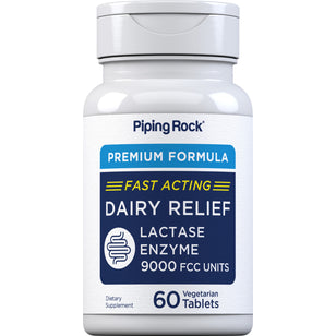 Super Dairy Digest-Lactase Enzyme 9000 FCC Units, 60 Vegetarian Tablets