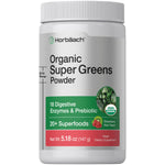 Organic Super Greens Powder, Strawberry Kiwi Flavor, 5.18 oz (147 g), USDA Organic, Vegan Dietary Supplement.