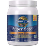 Garden of Life Super Seed Beyond Fiber powder, 1 lb 5 oz (600 g) container. Whole food dietary supplement.