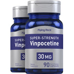 Two bottles of Super-Strength Vinpocetine, 30 MG, containing 90 quick release capsules each.