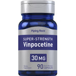 Super-Strength Vinpocetine 30 MG, 90 quick-release capsules are shown.