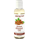 Sweet Almond Oil 4 FL. OZ. (118 mL) bottle, Pure Carrier Oil labeled as Prunus Amygdalus Dulcis.